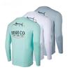 FISH CO Men's Long-Sleeve Quick-Dry Breathable Sun Protection Fishing Suit, Sea Fishing Boat Lure Fishing Fishing Wear