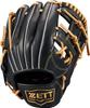 ZETT Youth Baseball Soft Black X Pastel Brown BJGB74510F Glove, Steer, All-Around, Left-Handed Throw, (1932), Size SS,