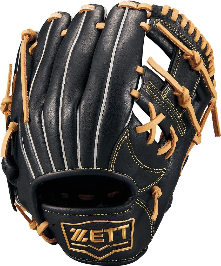ZETT Youth Baseball Soft Black X Pastel Brown BJGB74510F Glove, Steer, All-Around, Left-Handed Throw, (1932), Size SS,
