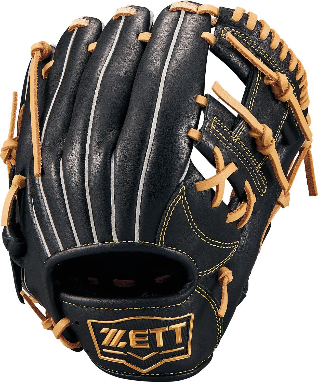 

ZETT Youth Baseball Soft Black x Pastel Brown BJGB74510F Glove, Steer, All-Around, Left-Handed Throw, (1932), Size SS,