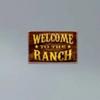 Welcome To The Ranch Metal Wall Art Sign Outdoor Garden Decor