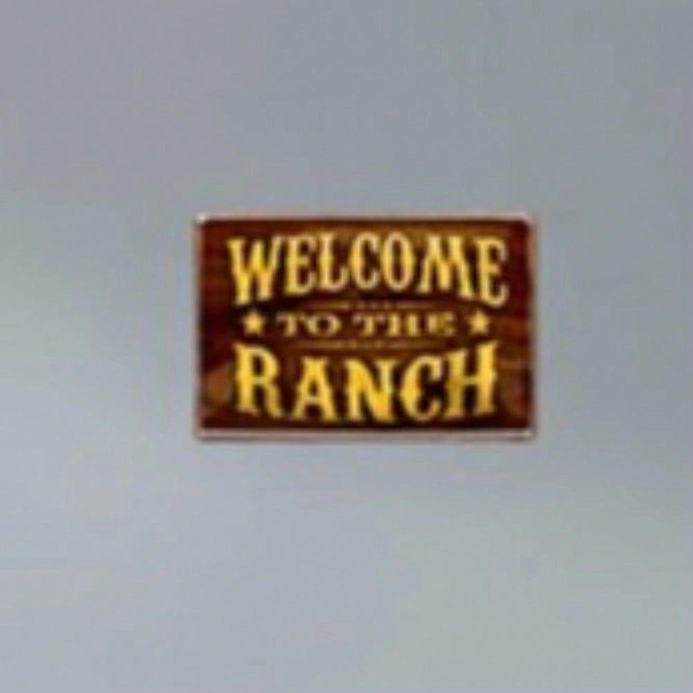 Welcome To The Ranch Metal Wall Art Sign Outdoor Garden Decor