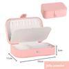 Portable Travel Girl Jewelry Storage Box, Necklace, Ring and Earring Storage Box, Double-layer Home Accessory Box, Jewelry Box
