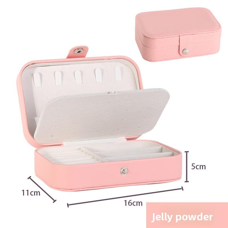 Portable Travel Girl Jewelry Storage Box, Necklace, Ring and Earring Storage Box, Double-layer Home Accessory Box, Jewelry Box