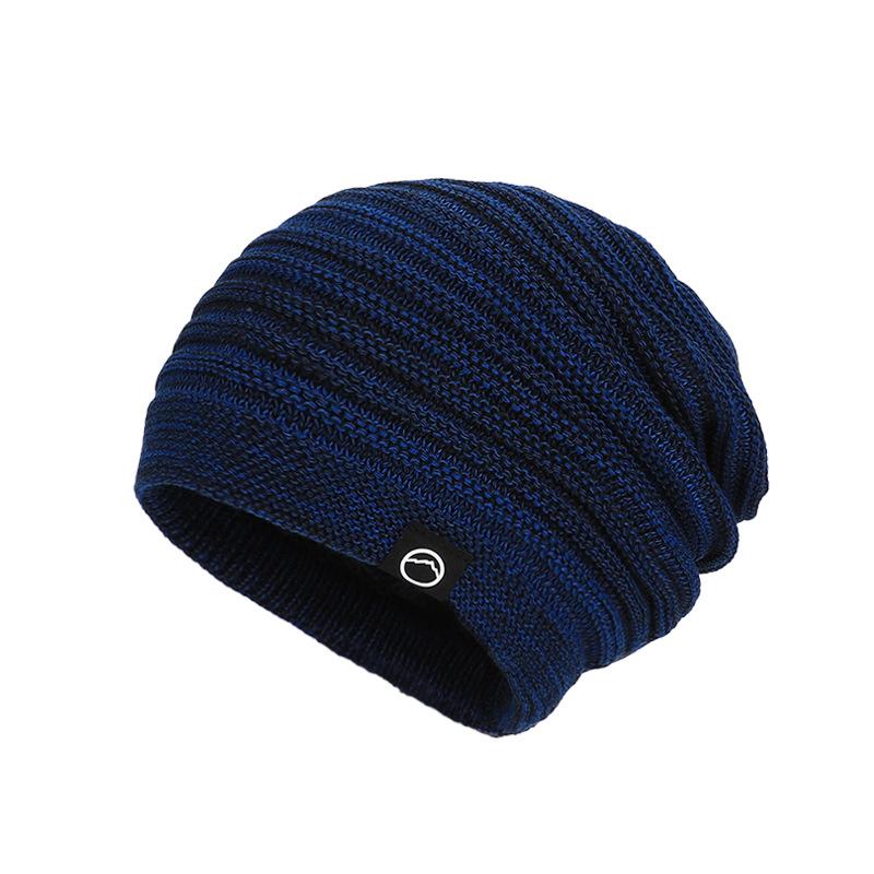 Winter velvet warm ear protection big head circumference versatile knitted hat women