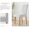 Fashion Dining Chair Cover Elastic Spandex Solid Color Stretch Chair Cover Slipcover High Back Kitchen Chair Cover Dining Room