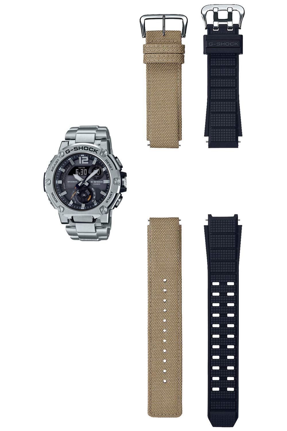 

Watch Smartphone Link Carbon Core Guard Structure Silver [Casio] G-Shock []G-STEEL GST-B300E-5AJR Men s