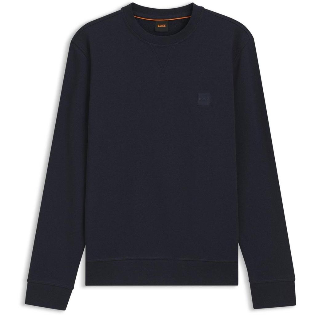 Boss Mens Westart Premium Cotton Crew Neck Sweatshirt