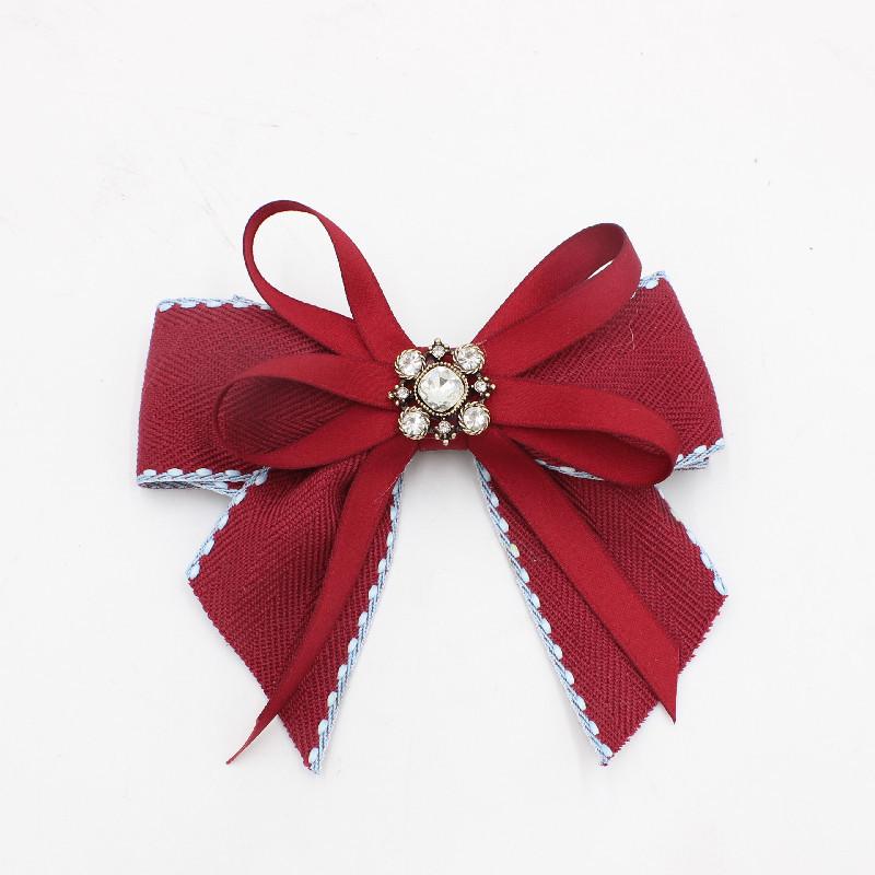 Girls  Academy Style Double-Layered Flower Bow Tie Shirt Bow Tie