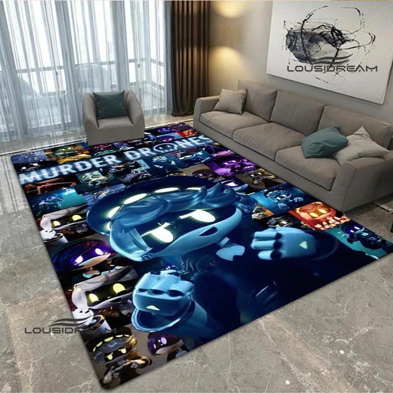 3D Murder-Drones Cartoon Printed Carpet Non-slip Carpet Washroom Floor Mat Fashion Yoga Mat Bedroom Decoration Birthday Gift