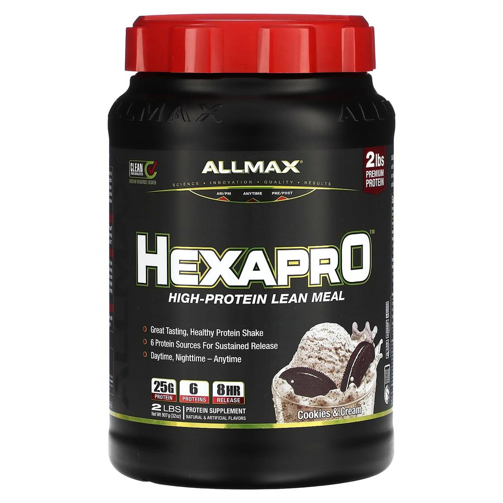 Hexapro™, High Protein Lean Wheat, Cookies & Cream, 907G (2Lbs)