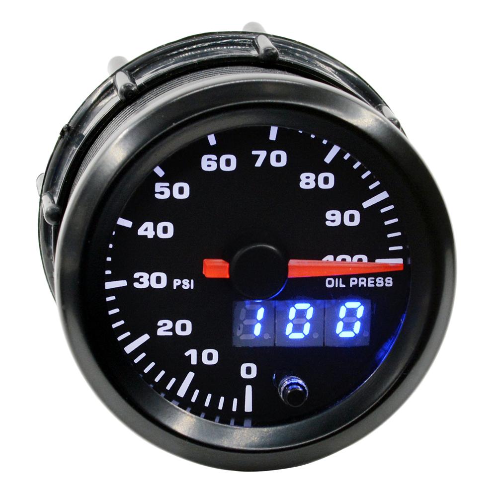 Dragon 52mm Auto 7 Farben LED Doppelanzeige Ladedruck Wassertemperatur Öltemperatur Druckanzeige Volt Luft-Kraftstoff-Verhältnis EGT Gas Drehzahlmesser RPM Anzeige