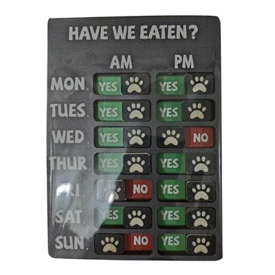 Durable Wood Composite Feeding Trackers Board Magnetic Attachment For Refrigerator Clear Display Weekly Schedule