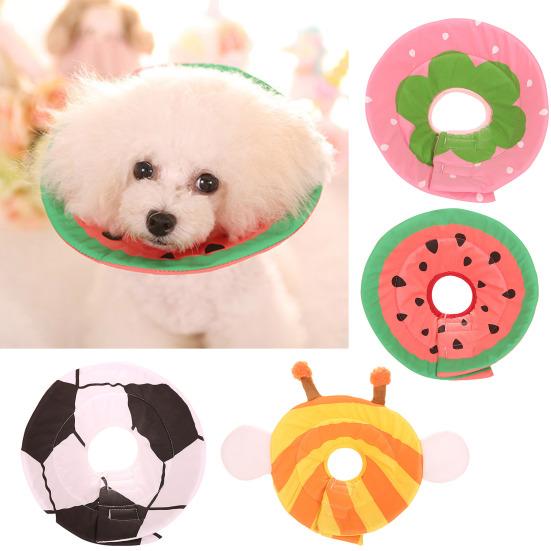Pets Collar Cartoon Printing Design Anti-licking Cotton Anti-bite Protective Circle for Kitten