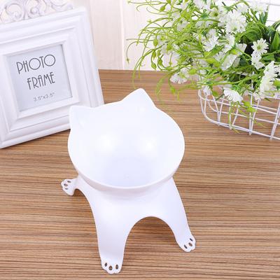 Hayvan mama kabı Kaymayı Önler Kolay Temizlik Sevimli Şekil Küçük Pet Gıda Su besleme kasesi Köpek Kedi için Beyaz