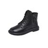Fashion Flat Bottomed Boots for Women Autumn and Winter Washed Retro Casual Women Boots with Double-sided Zippers Womens Flats Shoes