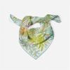 Silk Scarf Women Green Trees Print Square Scarves Wraps Bandana Small Hijab Foulards Lady Tie Headband Neckerchief