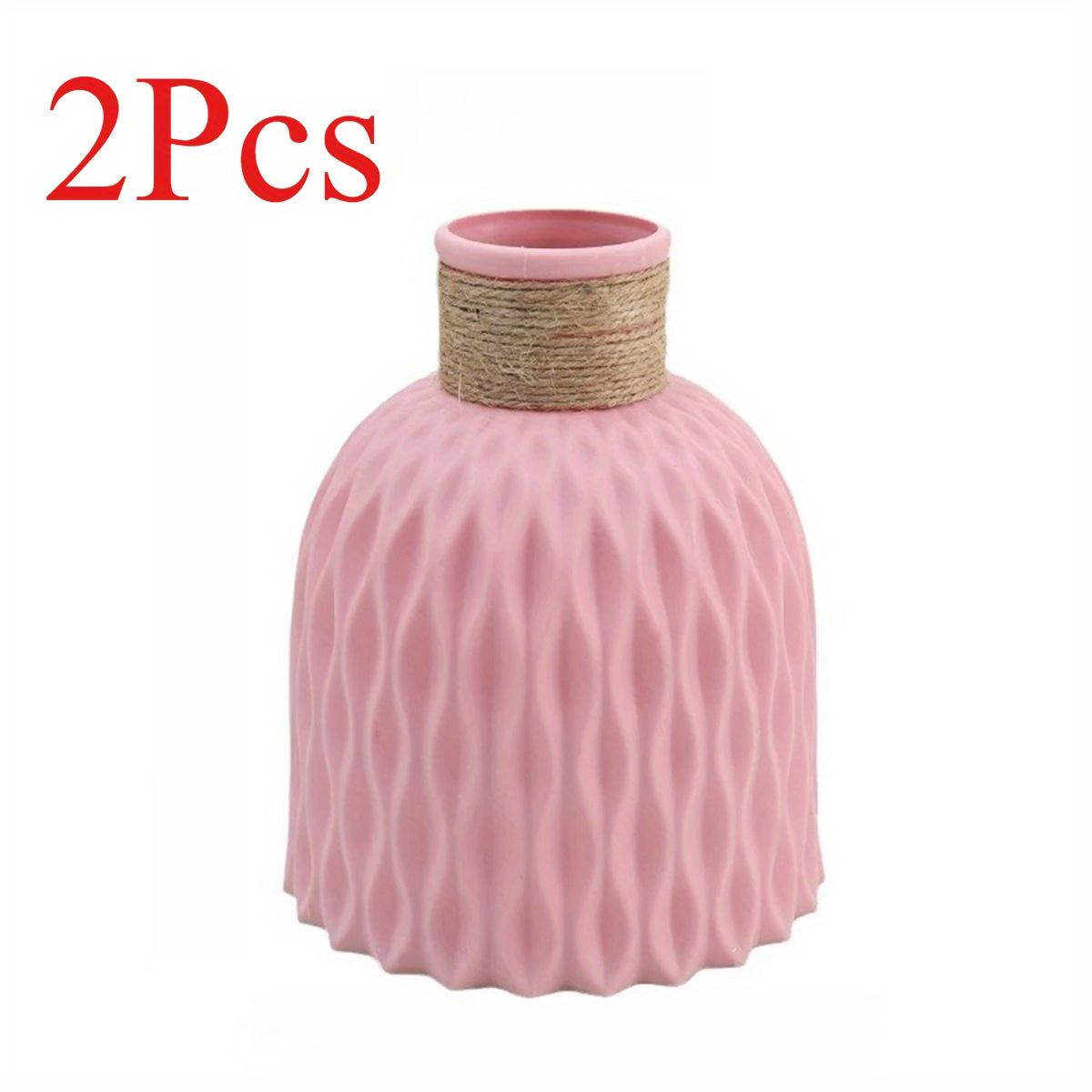 

1Pc Multicolor Pineapple Pattern Hemp Rope Plastic Vase Ornaments, Modern Nordic Style Home Living Room Desktop Decorative Ornaments