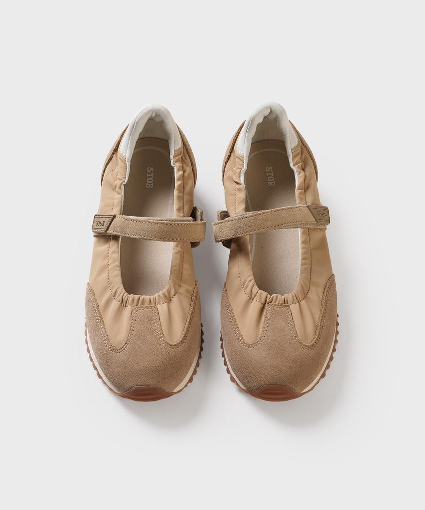 Stoe Heidi Mary Jane Sneakers, Beige