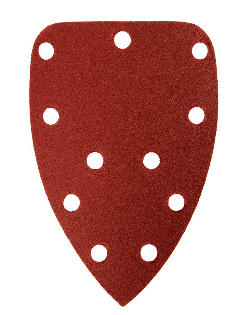 Papiery Ścierne Na Rzep, Żelazko 80 X 140 Mm, P180, 5 Szt., Z 11 Otworami Do 59G336