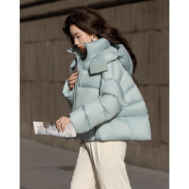 Demana Damen Kapuzen 90% Entendaunen Pufferjacke