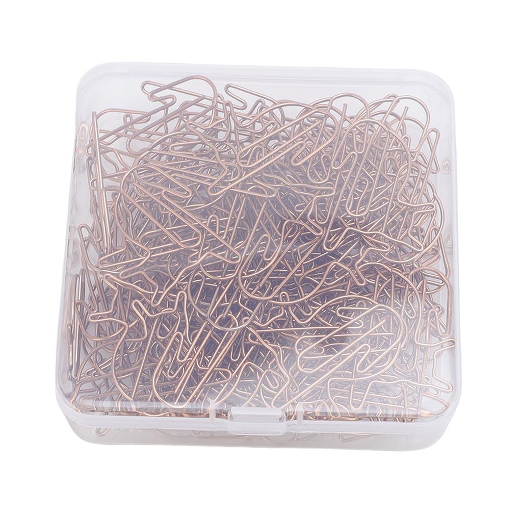 100Pcs Cat Shape Paper Clips Metal Decorative Paperclips for Calendar Journal Scrapbooks