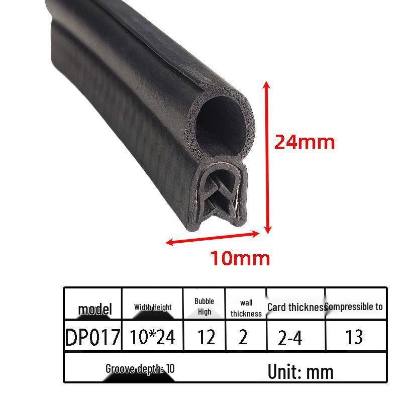 Customizable EPDM U-Shaped Rubber Sealing Strip for Electrical Cabinets and Car Doors