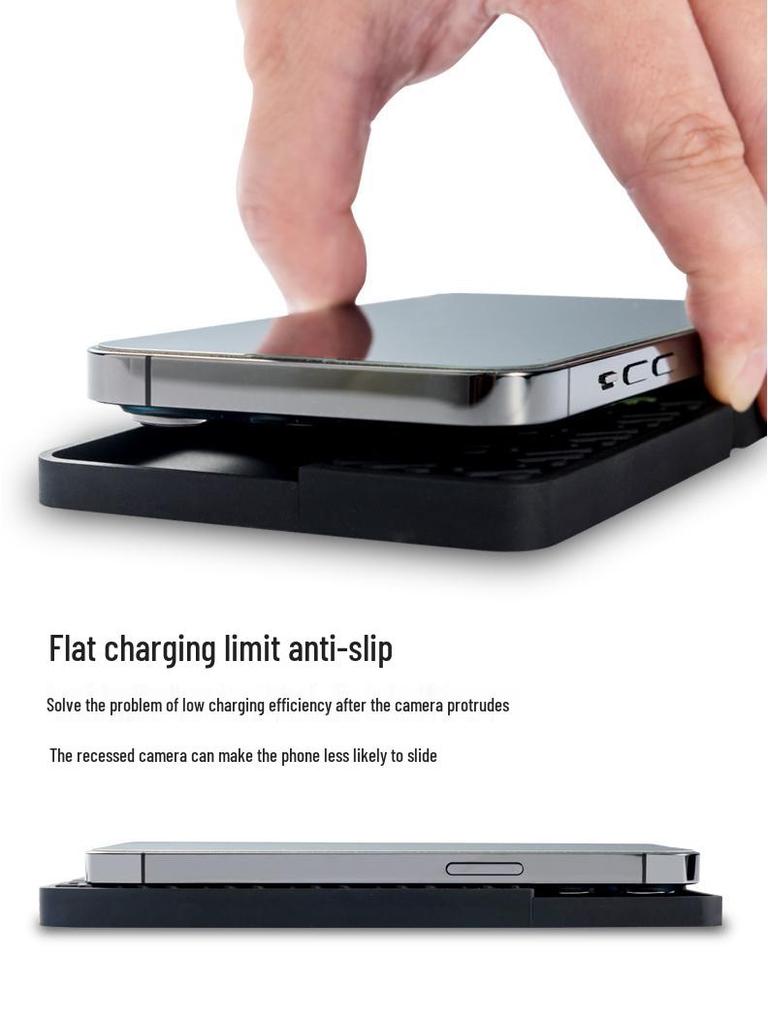 15W Fast Wireless Car Charger for Apple 14/15 - Solves Lens Protrusion, Luminous Design