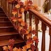 DIY Craft Artificial Maple Leaf Garland Hanging Vine Fall Foliage Garland  Indoor Winding Decor