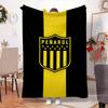 Pe?arol Football Club Emblem Blanket Outdoor Flannel Blanket for Camping, Hiking, Garden Parties, Picnic Essentials,gift for family and friends