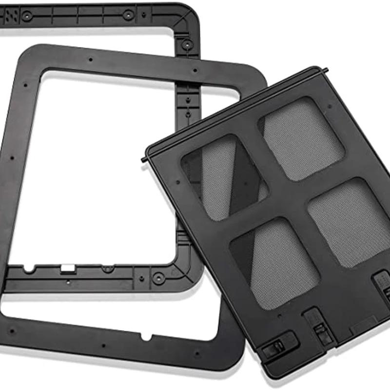 Pet Dog Home Screen Door Lockable Sliding Cat Screen Door Magnetic Self-Closing Screen Dog Fence Locking Function Gate Pet Door