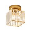 Modern Crystal Ceiling Lights Black/Gold E27 Interior Ceiling Lamps AC85-260V Vintage Ceiling Lighting for Corridor Asile Loft