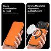 360 Rotating Ring Holder Magnetic Leather Phone Case For iPhone 17 Pro Max 16 Plus 15 14 13 12 11 Shockproof For Magsafe Cover