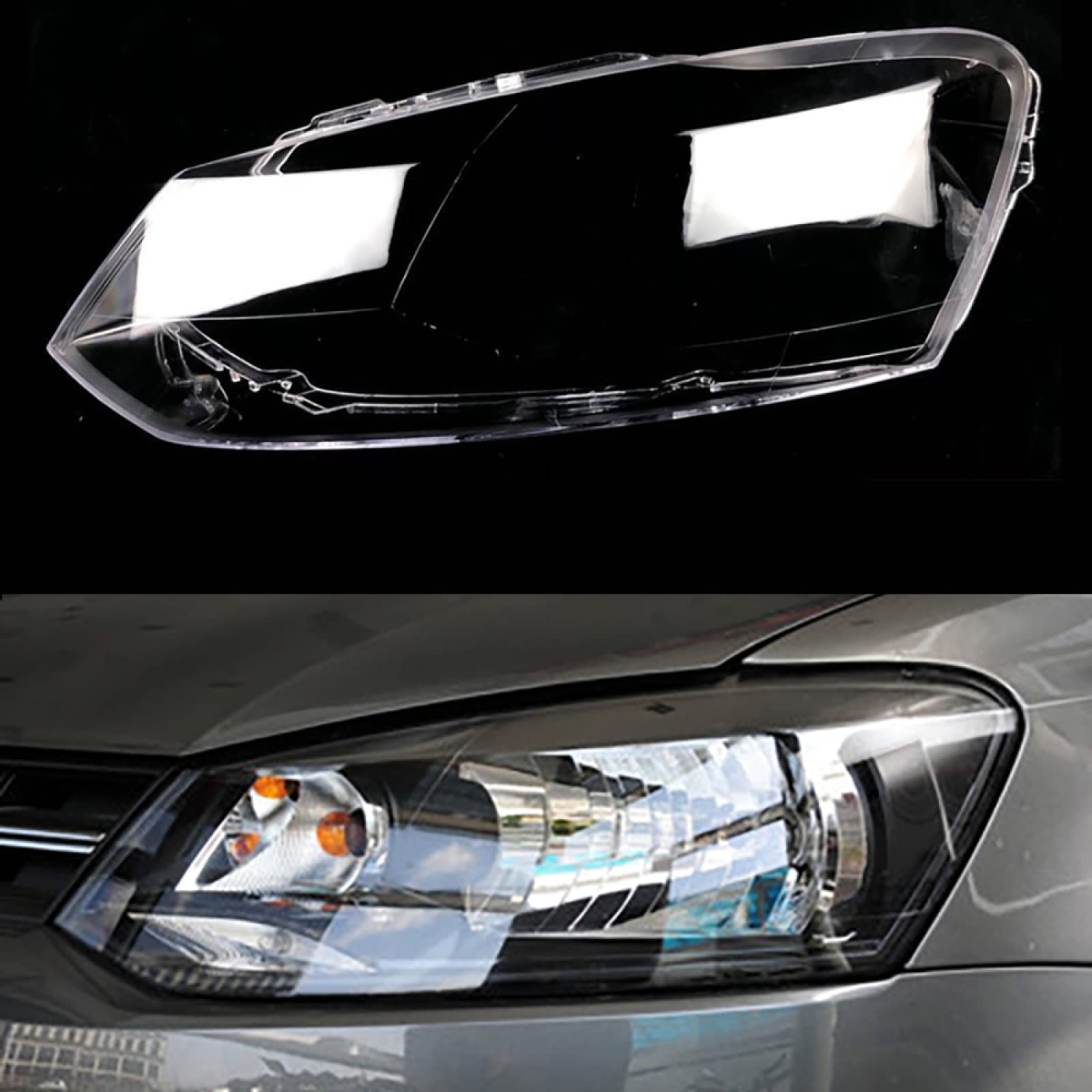 

Крышка корпуса фары для VW Polo 2011 2012 2013 Крышка линзы фары Плафон 1PCS Left