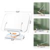 Elastic Page Clips Foldable Desktop Riser Stand Multifunctional Rotatable Acrylic Book Stand Adjustable Book Holder