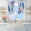 2-Panels The Moon and Dreamy Wings Printed Curtains   Semi Blackout Curtains with Pole Pockets   Suitable for Artistic Home