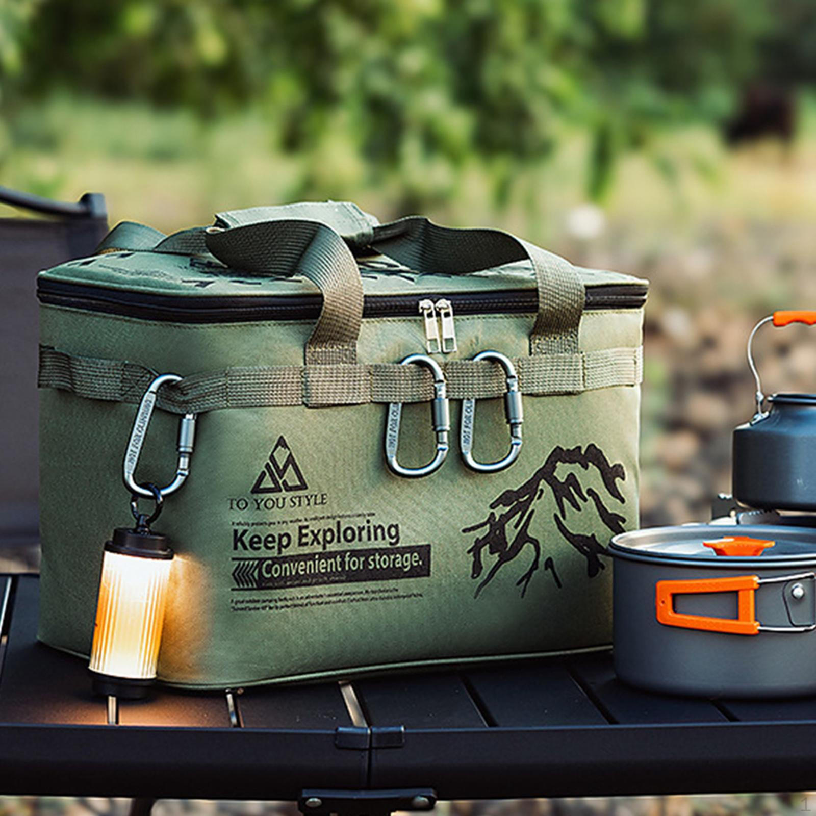 

Camping Storage Bag Carry Moving Heavy Duty for Weekender Fishing Packaging зелений