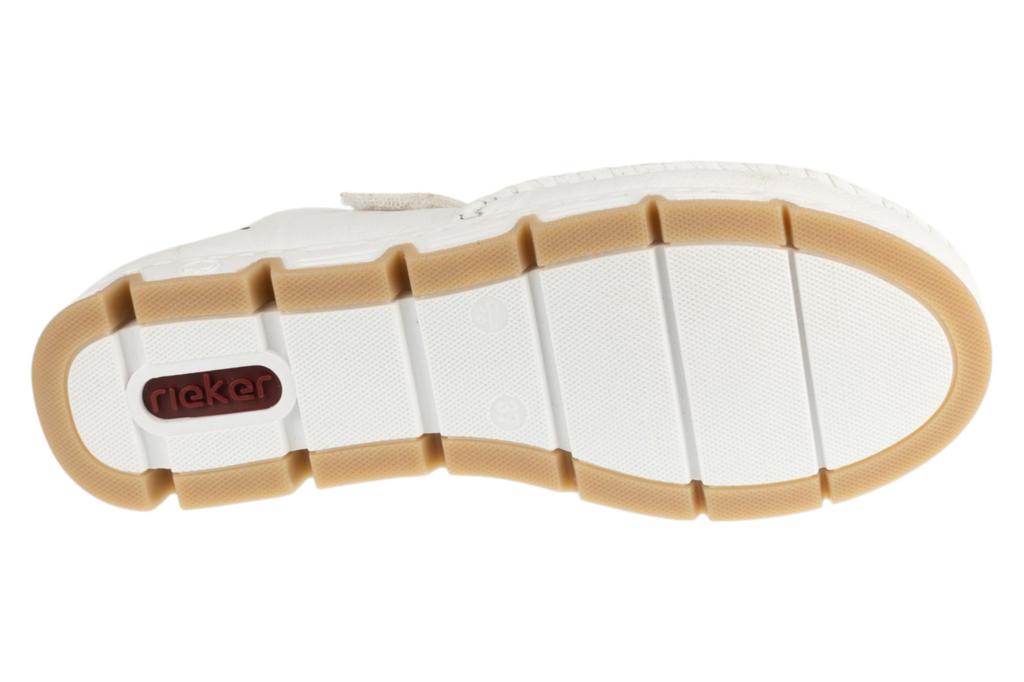 Rieker Shoes 49958, Womens white Half shoes