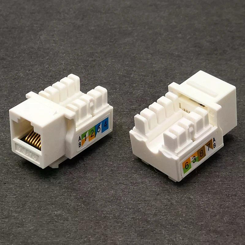 5 Stuks CAT6 RJ45 110 Punch Down Keystone Computer Module Netwerk Ethernet Jack