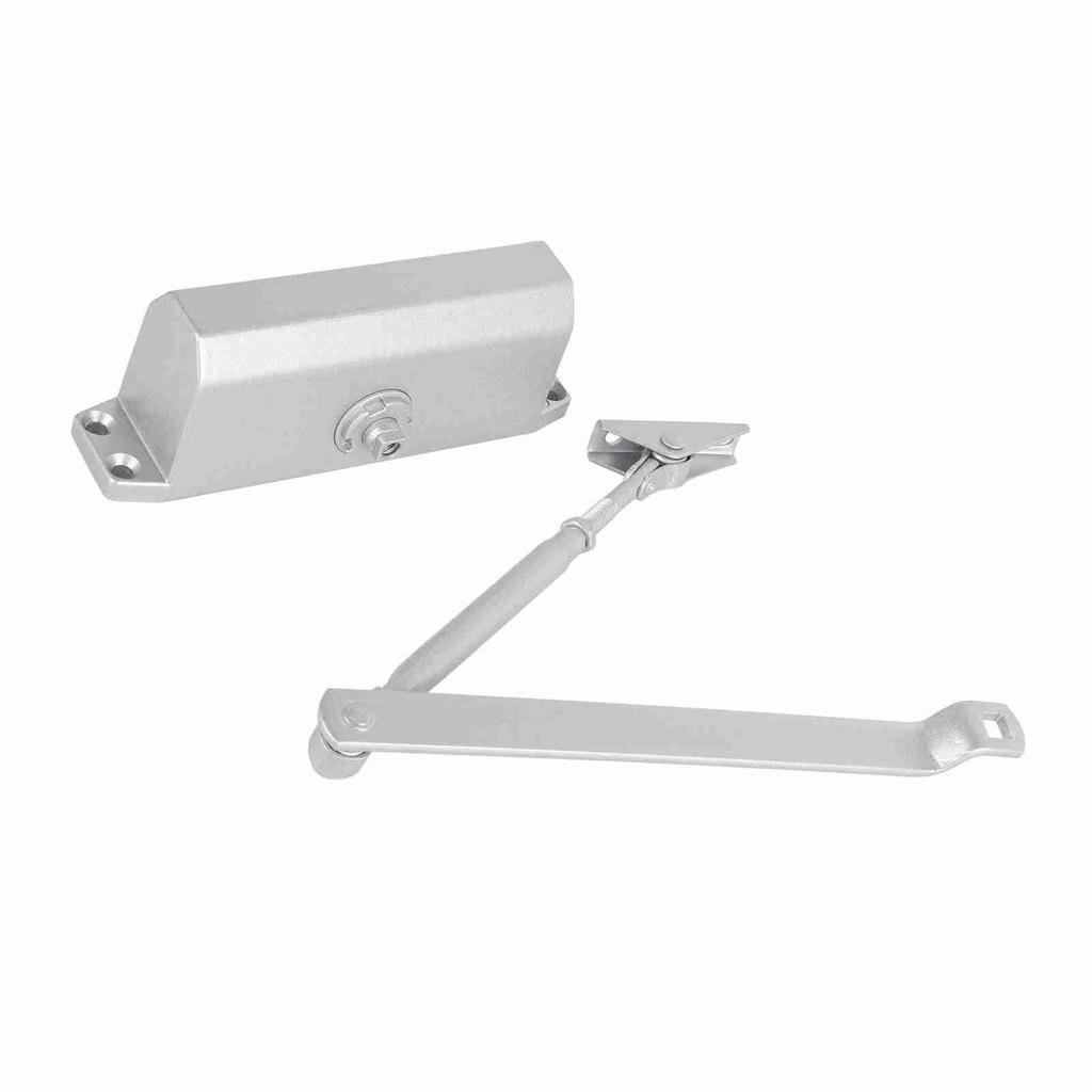 Einstellbarer hydraulischer zweistufiger Türschließer für einseitiges Öffnen