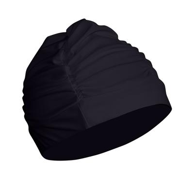 Women's Fashion Pleated Comfortable Large Size Spa Long Hair Swimming Ear  Swim Cap
