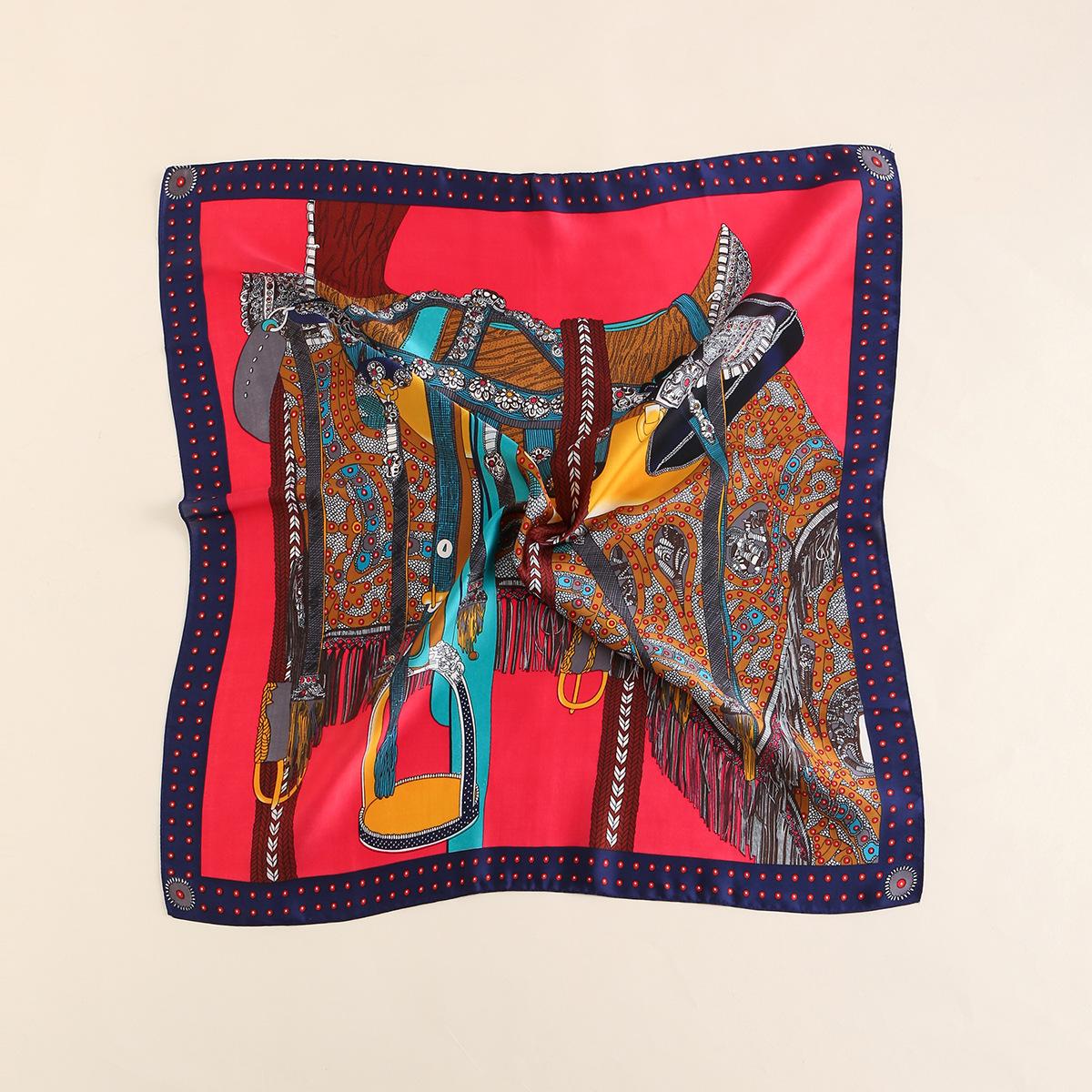 

Новый маленький квадратный платок простой платок в горошек из искусственного шелка женский модный платок 70см профессиональный платок стюардессы 70*70cm