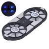 4Color Laptop Cooling Pad Foldable Notebook Cooler DualFan Large Air Volume Radiator Heat Sink(Black )
