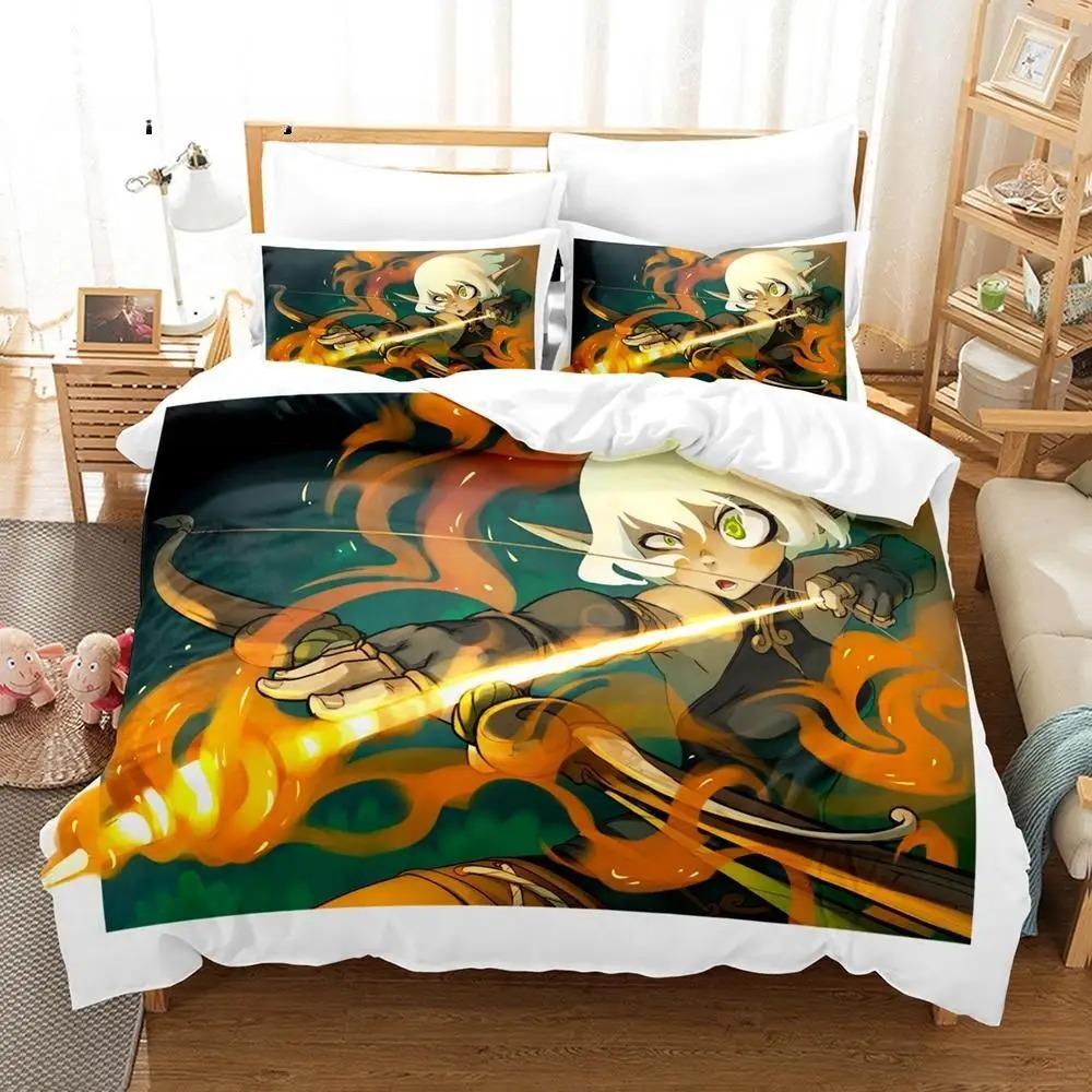 New Wakfu Bedding Set Single Twin Full Queen King Size Bed Set Adult Boys Bedroom Duvet Cover Sets Wakfu 3D Print Bed Sheet Set