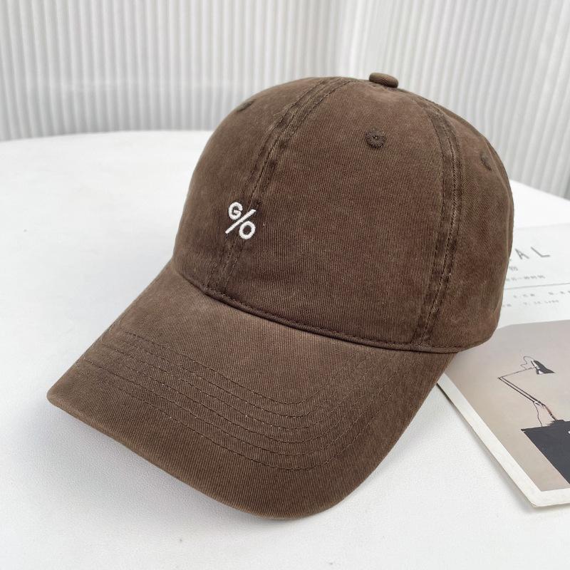 Big Head Circumference Simple Embroidery Baseball Cap Children'S Summer Visor Couple Versatile Face Small Cap Men