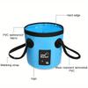 12L Super Lightweight Foldable Water Bucket Ultimate Camping Hiking Fishing Companion Durable Compact Versatile for Washing Need