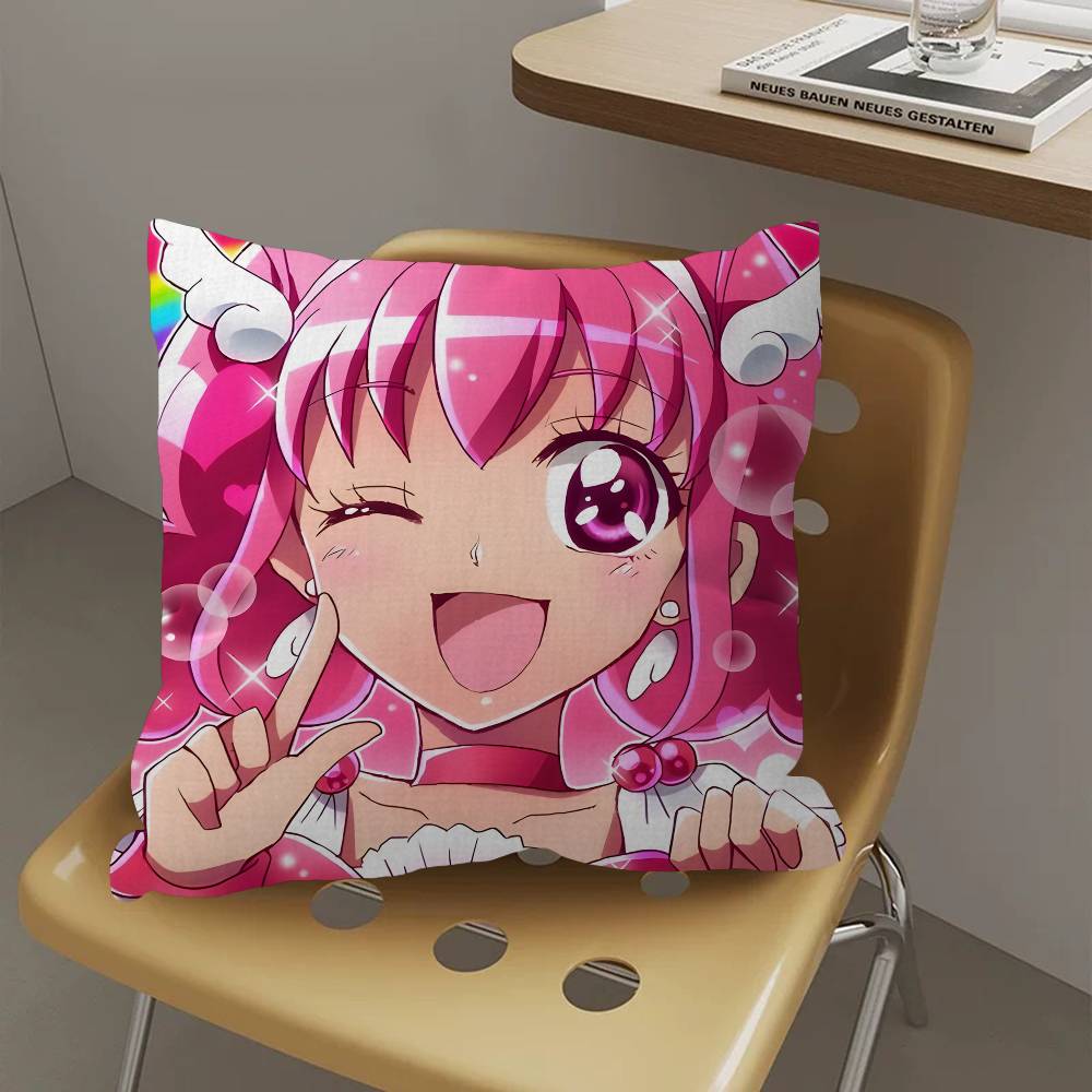 Smile Precure Anime Cushion Cover Decorative Pillow Sofa Home Decor Case Pillow Cases