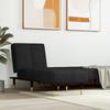 VidaXL Chaise Longue Black Velvet 352796