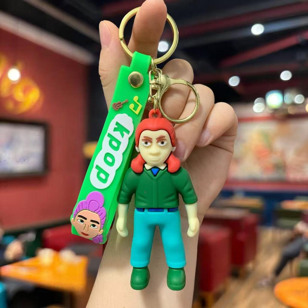 new  KPop Devil Hunter Peripheral Widget Rumi Mira Zoe PVC Keychain Backpack Decoration Widget Accessories Toys