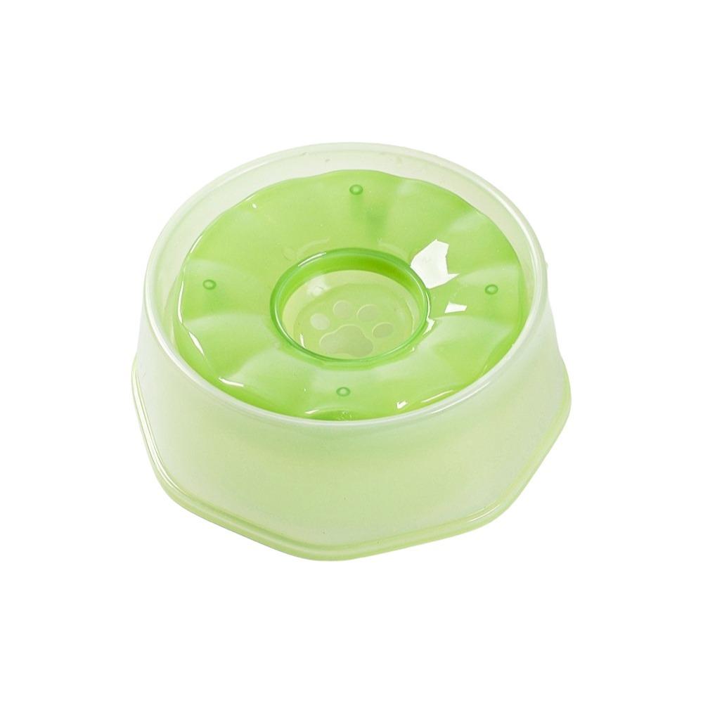 Plastic Pet Floating Water Bowl Large Capacity Pet Water Dispenser for Cats and Dogs зелёный